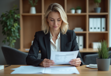 Comment procéder au remboursement d’un acompte client : stratégies et obligations légales Femme d affaires en réunion dans un bureau moderne