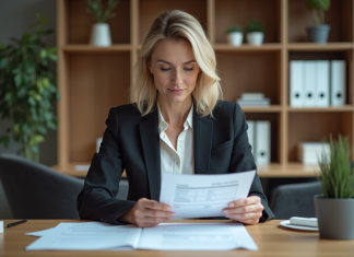 Comment procéder au remboursement d’un acompte client : stratégies et obligations légales Femme d affaires en réunion dans un bureau moderne