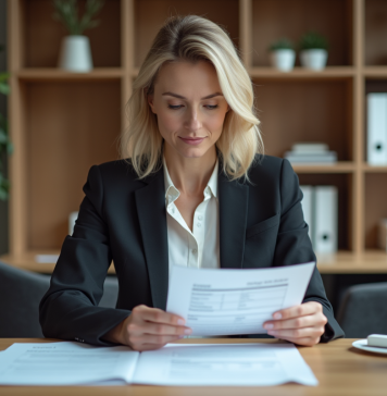Comment procéder au remboursement d’un acompte client : stratégies et obligations légales Femme d affaires en réunion dans un bureau moderne
