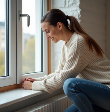 Isolation rentable : choisir la meilleure option pour économiser Femme examine l'isolation de la fenetre dans un appartement