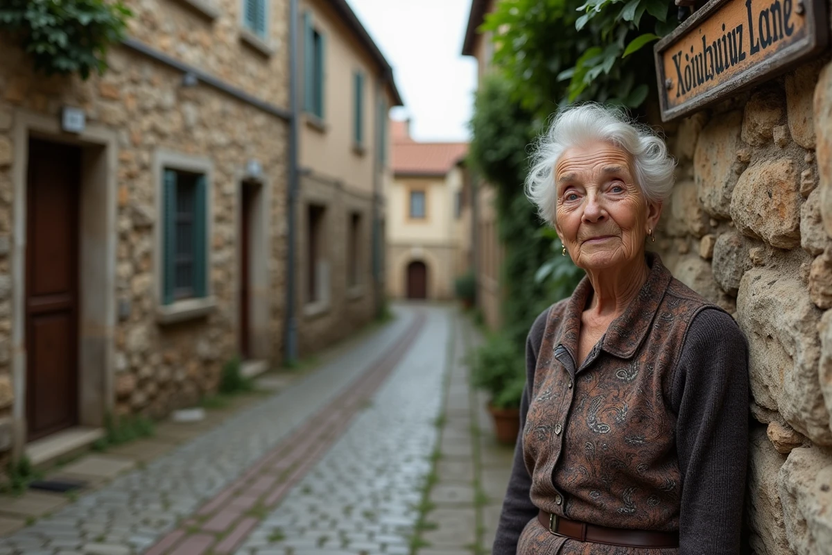 Femme âgée près d